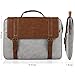iDOO Faux Leather Laptop Bag Briefcase with Elegant Business Casual Style for 13-13.3 inch MacBook, Brown