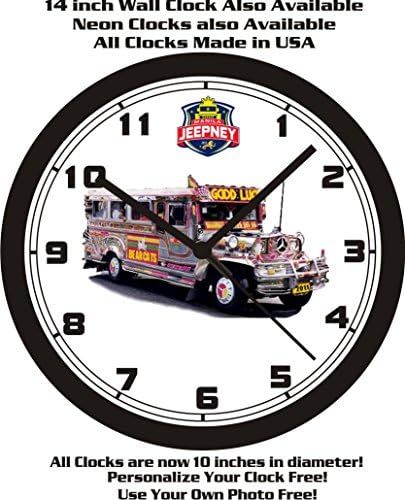 JEEPNEY WALL CLOCK-CHOOSE 1 OF 3 &amp; FREE USA SHIP!