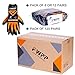 FWPP 6-Pairs Latex Coated Work Gloves, Firm Grip for Construction, Gardening Gloves for Men and Women (Size L Orange GL008005)