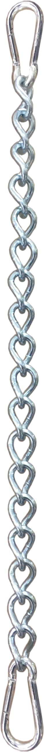 KLIFFHÄNGER Extension Chain for Hanging Chair, Hammock Chair and Hammock with Two Carabiners, Various Lengths (Chain 150 cm)