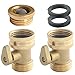 PLG Solid Brass Garden Hose Shut Off Valve Heavy Duty Garden Hose Connector