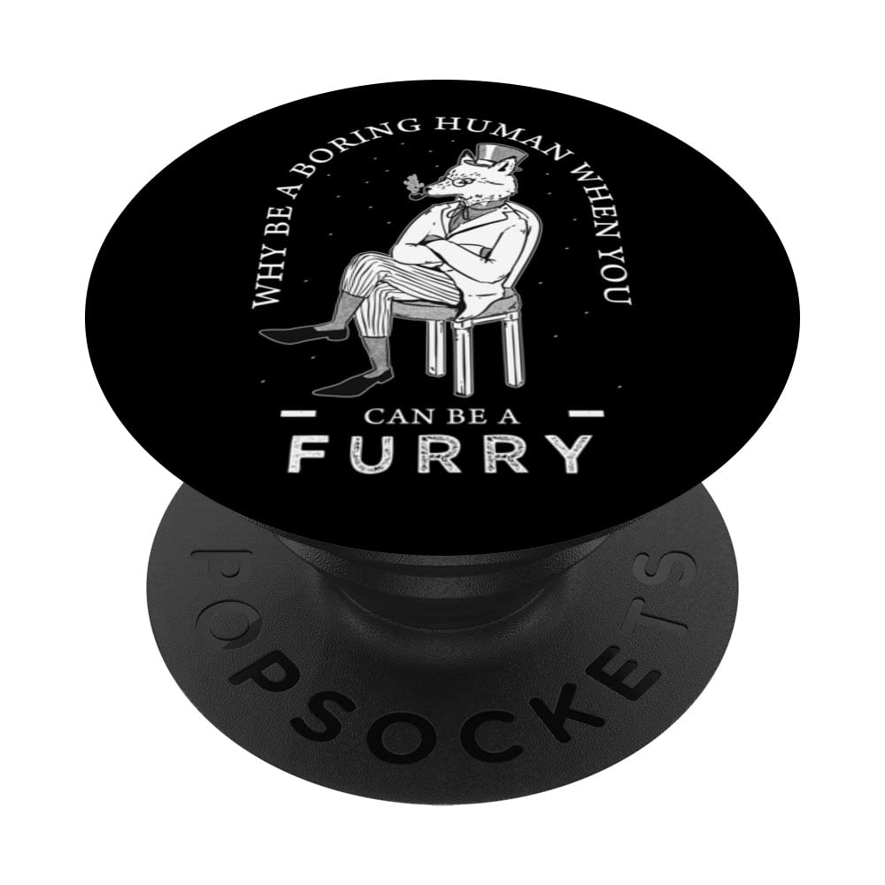 Anthropomorphic Fox Fursona Furry Fandom Fursuit PopSockets Swappable PopGrip