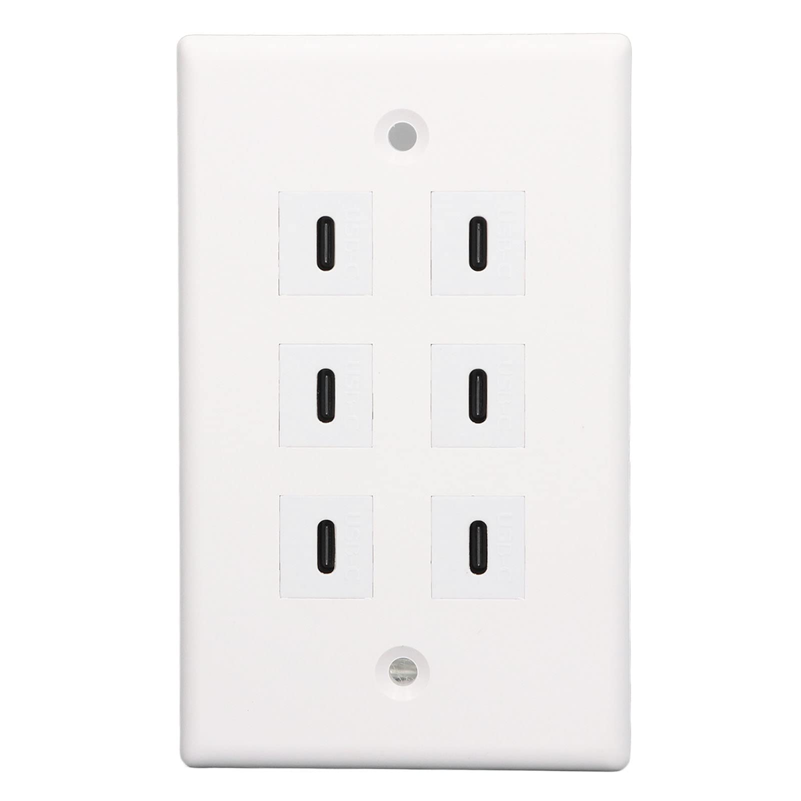 PUSOKEI USB C Outlet - Type C Wall Charger with 6 USB C Ports for Airports, Hotels, Shopping Malls and Offices