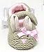 LA PLAGE Girl's Comfy Cute Rabbit Upper Ballerina Slippers with Soft Sole