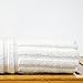 Bare Cotton Luxury Hotel & Spa Towel, 100% Genuine Turkish Cotton Hand Towels, Striped, White, Set of 6