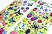 Butterfly Stickers 4 Sheets with Multi Color Butterflies Ladybug Beetle Bee and Flower Decals Stickers for Kids Scarpbooking Crafts - 120 Stickers