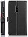 OnePlus 2 Leather Wallet Case - VENA [vFolio] Slim Vintage Genuine Leather Wallet Stand Case with Card Slots for OnePlus Two (Black)