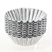 BUYBUYMALL 20pcs Egg Tart Aluminum Lined Mould Tin Baking Tool Cupcake Cake Cookie Molds