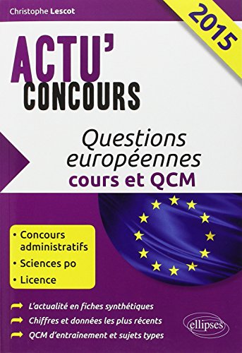 Questions européennes 2015, cours et QCM