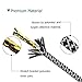 Aupek Reflective Round Short Shoelaces Black 54 inch for outdoor sport