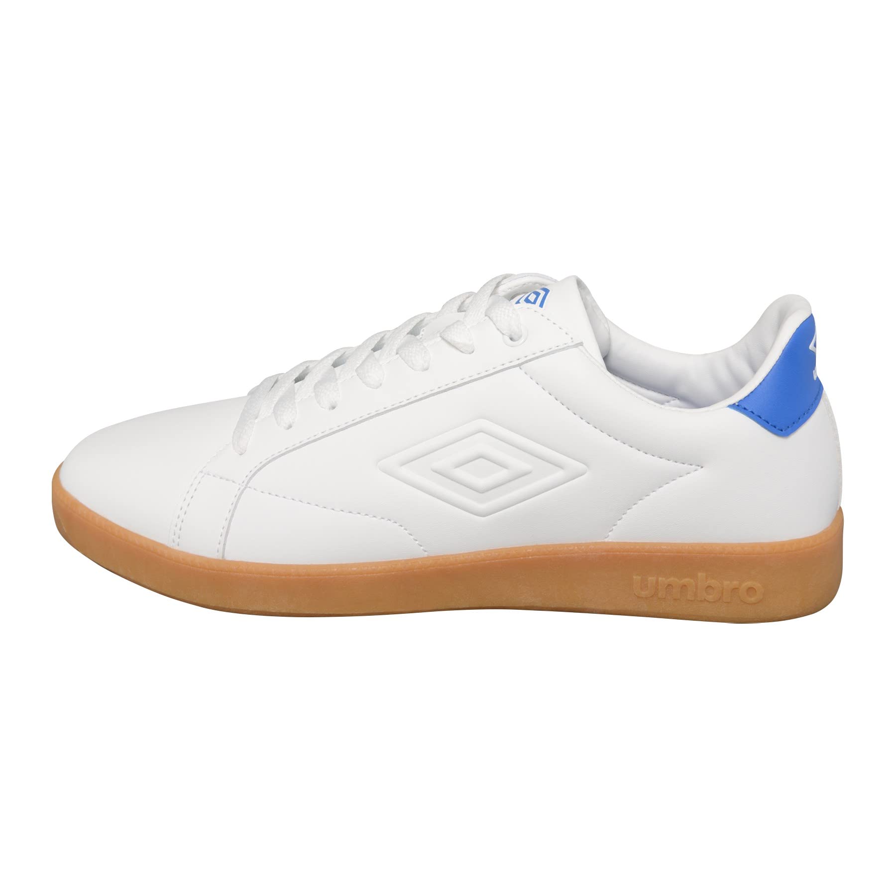 Umbro Men's Broughton II Sneaker, White/Strong Blue/Light Gum, 10