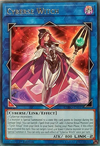 Yu-Gi-Oh! - Cyberse Witch - CYHO-EN035 - Rare - 1st Edition - Cybernetic Horizon