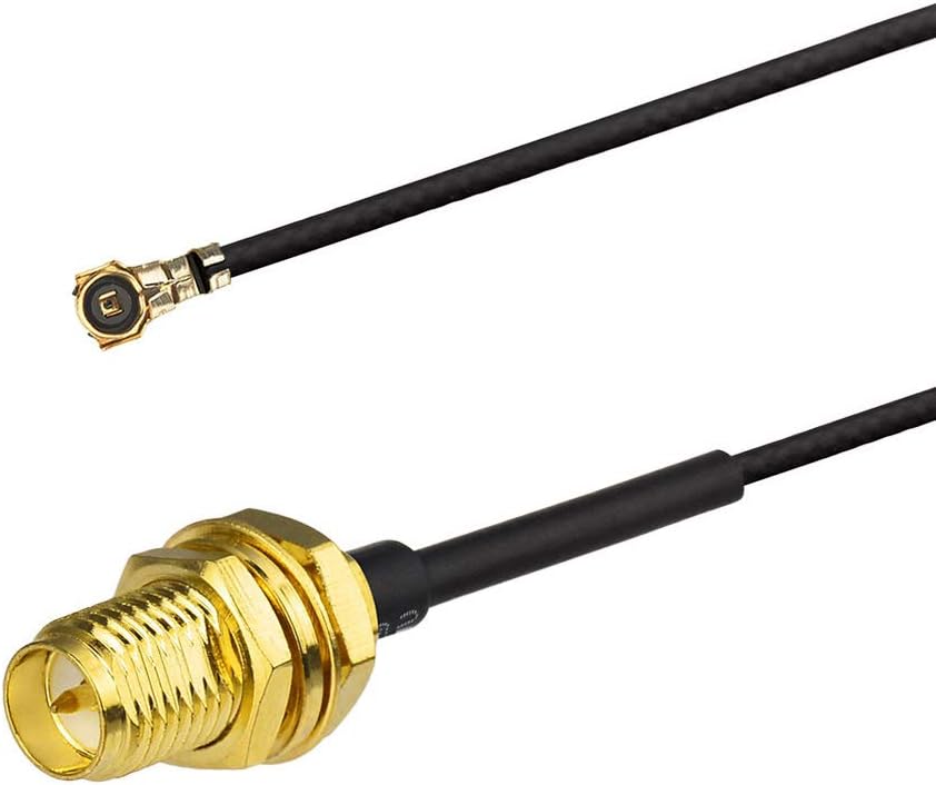 Bingfu RP-SMA Female to M.2 NGFF Bulkhead Mount WiFi Antenna Cable 25cm/9.84 inch 2-Pack for Intel AX200NGW 8265AC 8265NGW 7265AC 9560AC M.2 NGFF Interface Wireless Network Card WiFi Adapter - Image 4