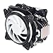 upHere 5V RGB CPU Cooler with 4 Direct Contact Heatpipes,Dual 120mm PWM Intelligent Control 5V Addressable RGB Fan Motherboard Sync,AC12RGB