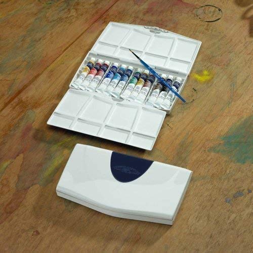 Winsor & Newton, Cotman Watercolour, 'Tube Travel Set', 12 x 8ml Tubes + 1 x Cotman Watercolour Round Brush - Image 4