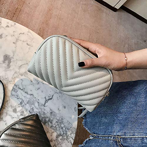 Vintage Snake Bone Chain Mobile Phone Bag,Onefa Women Small Handbag Stylish Bag Travel Phone Pouch Security Wallet Black (Gray)