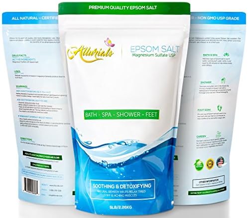 Tea Tree Oil Foot Soak with 100% Pure & Organic Epsom Salt, Dead Sea Salt & MSM - Made In USA - Reduces Toenail Fungus, Softens Calluses, Soothes Tired Feet & Alleviates Athletes Foot