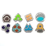 Pokemon Gym Badges: Gen 4 - Sinnoh League (Clear Coating, Brass, Silver)