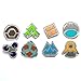 Pokemon Gym Badges: Gen 4 - Sinnoh League (Clear Coating, Brass, Silver)