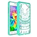 Galaxy On5 Case,Samsung Galaxy G550/G5500 Phone Case Clear with HD Screen Protector,AnoKe Scratch Resistant Mandala Cute Girls Women Thin Slim Fit Hard Phone Cover Cases for Samsung Galaxy On5 TM Mint