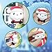 Manaror Christmas Advent Calendar,24 Mochi Cute Squishies Including Santa Different Surprise Every Day,Non-Toxic and Reusable-Great Sensory