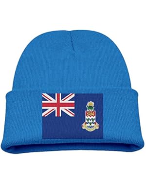 Flag Of The Cayman Islands Kid's Hats Winter Funny Soft Knit Beanie Cap Children Unisex