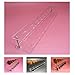 Fullkang Clear Acrylic 10 Lattices Cosmetic Shelf 10pcs Brush Storange Place Organizer