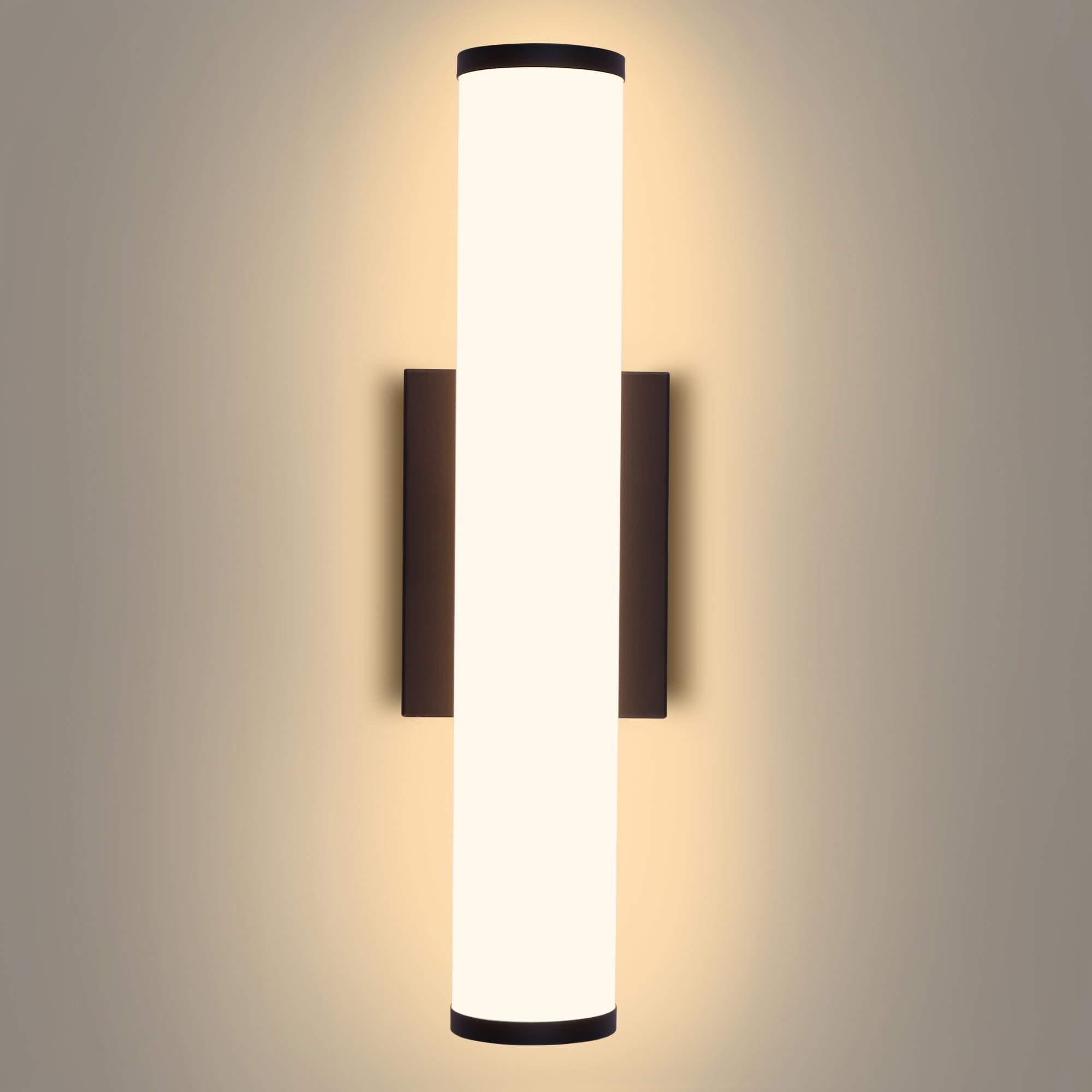 Photo 1 of Kalium 16in Modern Wall Sconces, Dimmable Bathroom Vanity Lights, 3000K Warm White LED Indoor Sconces Lighting for Bathroom, Stairs, Living Room, Bedroom. Hardwired.