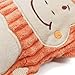 Outward Hound Kyjen 32052 Bottle Buddies Monkey Squeaker Dog Plush Chew Toys, Large, Orange