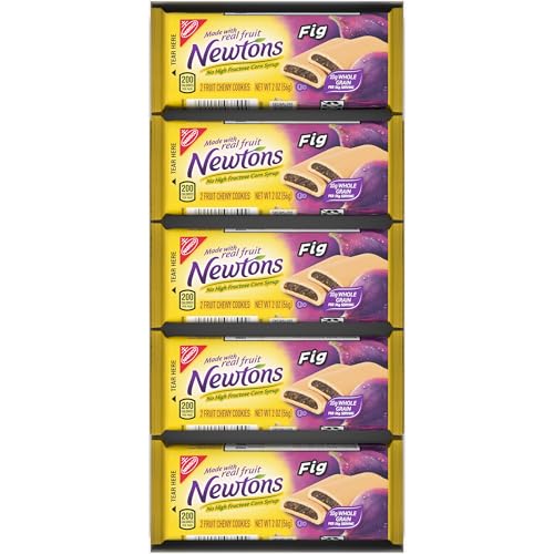 NEWTONS FIG BARS, SOFT FRUIT CHEWY COOKIES, 10 SNACK PACKS (2 COOKIES PER PACK)