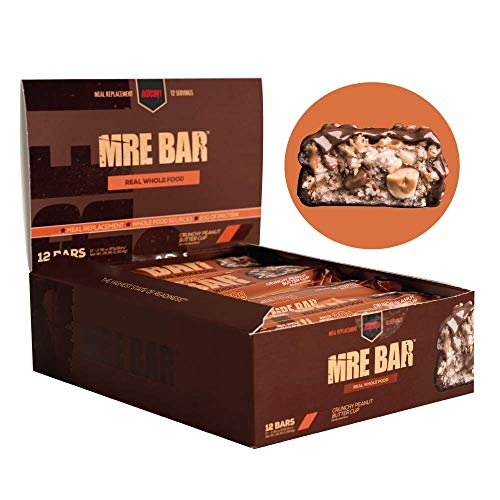 Redcon1 MRE Bar Meal Replacement Bar (1 Box / 12 Bars) Crunchy