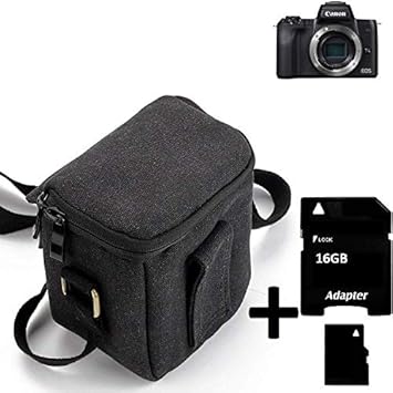 K-S-Trade® Para Canon EOS M50 Cámara Bolsa Funda De Hombro Estuche ...