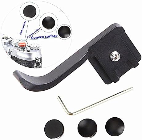 Pro Thumb Grip for Micro DSLR Camera and Shutter Release Button Adapter Black