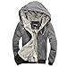 Egelbel Men Cotton Winter Casual Hoodies Coat Thick Warm Jacket