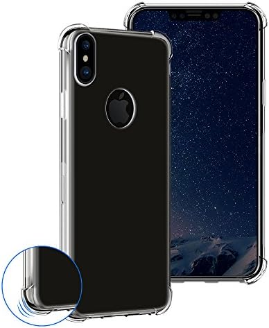 iPhone 8 Case Qoosea Ultra Slim Crystal Clear TPU[Shock-Absorption, Anti-scratching, Slide-Proof] Soft and Lightweight Design Silicone Case CoverGel TPU Case for iPhone 8