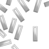 ImpressArt - Premium Metal Stamping Rectangle Blanks for Metal Stamping and Jewelry Making (24 Pack) (7/16" x 1 13/16" Border Rectangle, Alkeme)