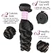 Loose Wave 3 Bundles with Closure Human Hair Bundles 8A Brazilian Virgin Human Hair Loose Wave Bundles with 4