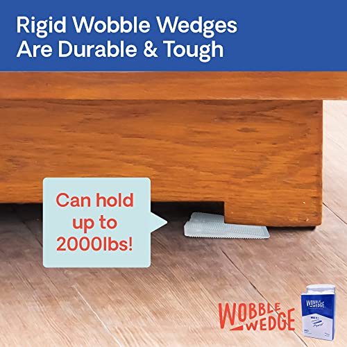 WOBBLE WEDGES Rigid Plastic Shims, 300 Pack Made in USA Multi