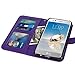 LG Aristo Case, LG Phoenix 3 Case, LG K8 2017 Case, LG Fortune Case, LK Luxury PU Leather Wallet Flip Protective Case Cover with Card Slots and Stand (Purple)