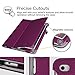 Fintie Folio Case for iPad Air 2 - Premium Vegan Leather Slim Fit Case Smart Stand Protective Cover Auto Sleep/Wake Feature for iPad Air 2, Purple