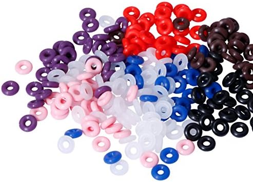 80 Pcs Multicolor Silicone Rubber Stoppers Ring Bead Charms Bracelets for Use Alone Or With Clip Lock Spacer Charm