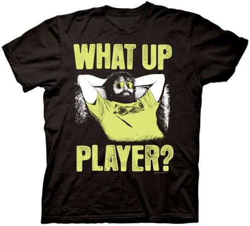 The Hangover Part III Men's What Up Player T-Shirt, Black, X-Large