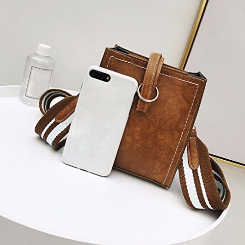 Hot!Women Summer Party Bags,Todaies Women Leather Shoulder Bag Messenger Satchel Tote Crossbody Bag Handbag (16cm(L)9cm(W)18cm(H), Coffee) - Thumbnail 2