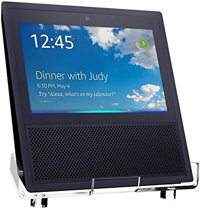 #1 Greenpointselect Acrylic Speaker Stand for Amazon Echo Show Smart Home Décor Guard Station Protection Holder For Alexa (Clear)