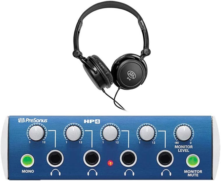 PreSonus HP4 4Channel Headphone Distribution Amplifier with SR350