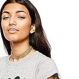 Mokingtop®Girls' Gold Plated Curb Chain Link Choker Necklace