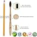 Infused Charcoal Bamboo Toothbrush Natural Eco-Friendly Reusable Organic Vegan Biodegradable Soft Bristles Ergonomic Design (4-Pack) - BLACK
