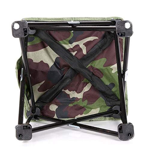OGTFRWS Camouflage Klappstuhl Freizeit Angelstuhl Outdoor Portable Stuhl Großer Angelstuhl – Bild 4