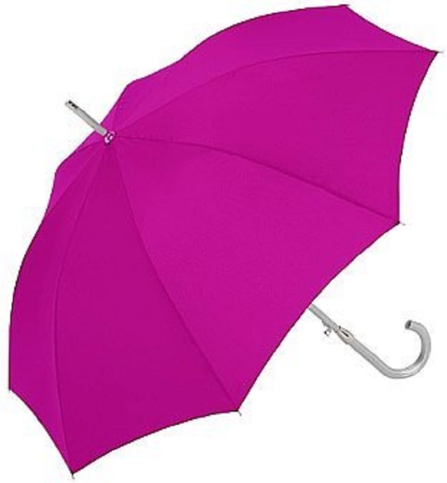 Aluminium Auto Walking Umbrella Hot Pink