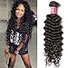 Nadula Brazilian Deep Wave 3 Bundles With Frontal Closure 8A 100% Unprocessed Brazilian Remy Virgin Human Hair Bundles Weave Natural Color (12 Frontal with 14+16+18)